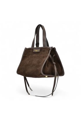 Borsa in camoscio colore testa di moro. MY BEST BAG | 1028-CHOCOLATE